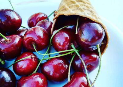 Cherries and watermelons